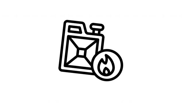 flammable minimalist stroke animation