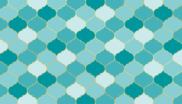 decorative islamic moroccan shape pattern background