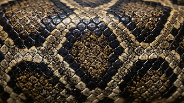 Extreme Macro Texture of Python Snake Skin Scales