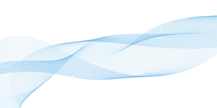 Blue grunge wave pattern on white background vector graphic design element