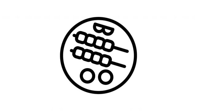 skewer minimalist stroke animation