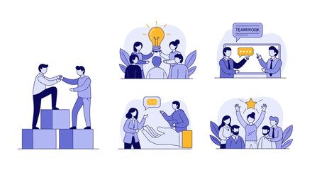 Fototapeta premium Business Teamwork Collaboration Concept.