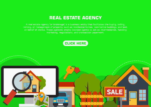 Modern real estate promotional background for website banners and social media. Luxury house property sale, residential apartment investment, and urban architecture construction poster design.