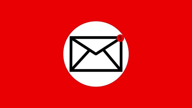 Person Receiving New Message Notification on Smartphone, Email Alert Concept