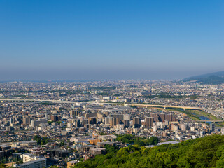 Obraz premium 五月山から見る都市の風景