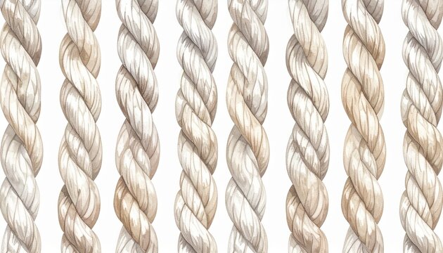 Seamless woven rope pattern in beige tones overhead flat lay texture background