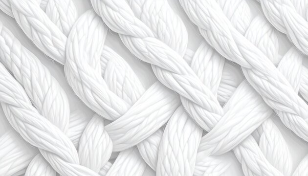 Close-up seamless white hook-and-loop fastener texture pattern in flat 2D illustration style