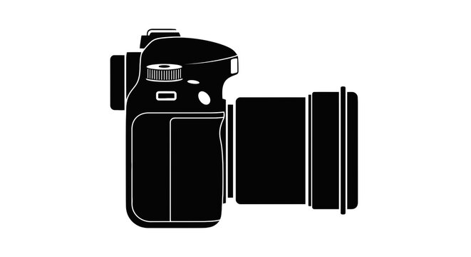 Digital single lens reflex camera body.