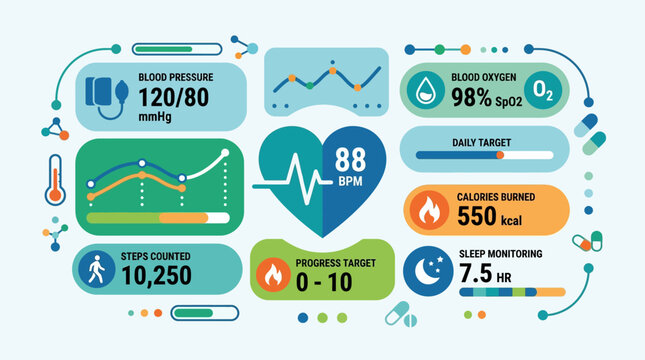 Health Medical Infographic Vital Signs.