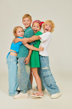 Happy Kids Hug