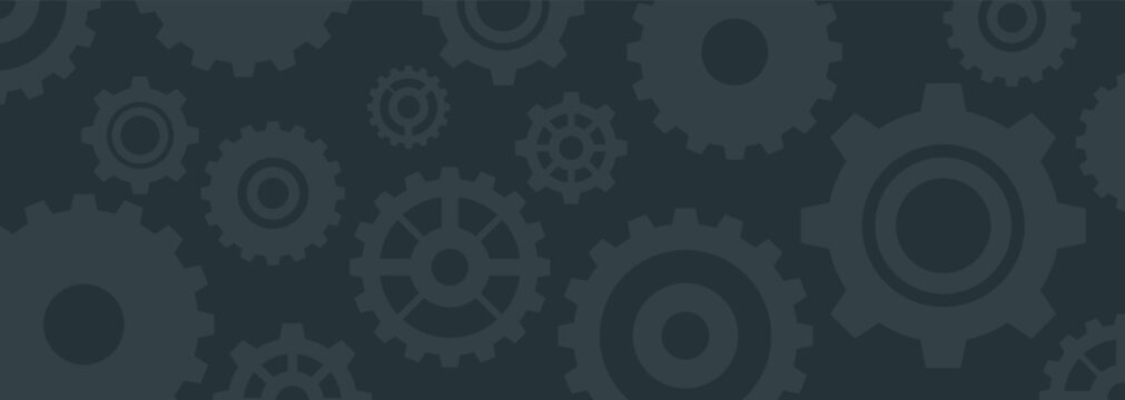 Abstract minimalist cogs and gears wheel mechanisms engineering background