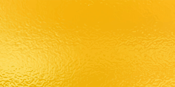 Gold glass texture vector background for flyer, cards, poster, cover design. Christmas backdrop. Blurred stained glass window. Happy New Year! Yellow glass textured illustration for design. Holiday.