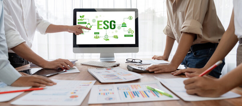 ESG environmental social governance policy for brisk business to set a standard to achieve high ESG score