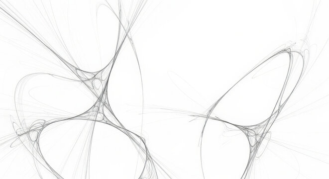 Ethereal geometric fractal interlacing patterns abstract lines
