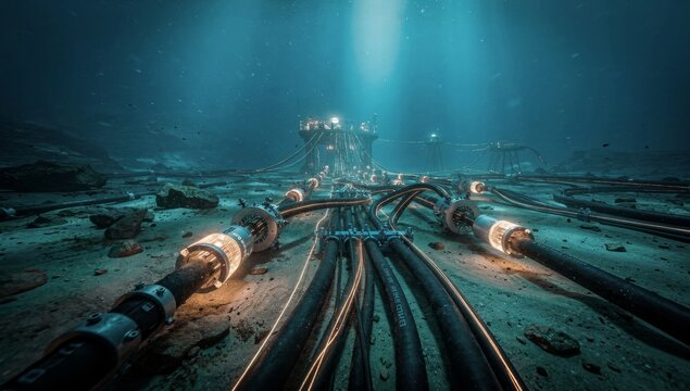 Underwater Energy Network Transmitting Power Through Subsea Cables