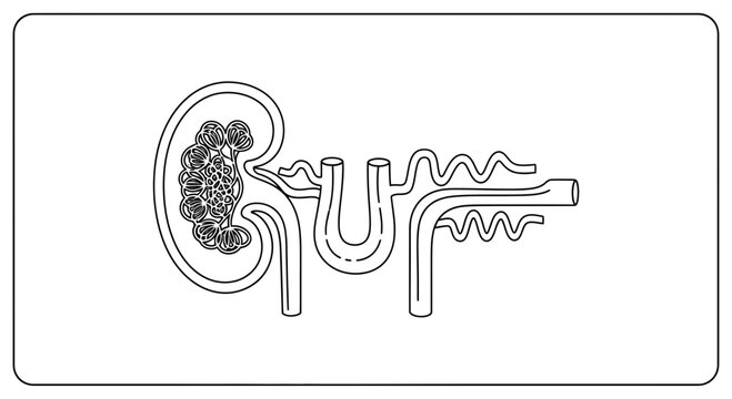 Nephron Microscopic Structure: Glomerulus, Bowman's Capsule, Tubules, Blood Vessels