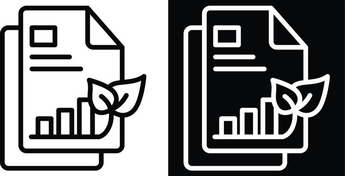 report Two-tone version in black and white background