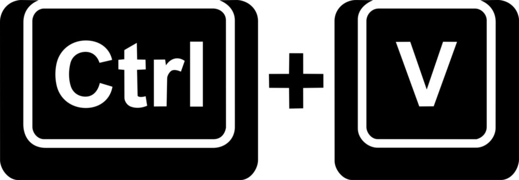 Ctrl V Paste Keyboard Shortcut Graphic Icon