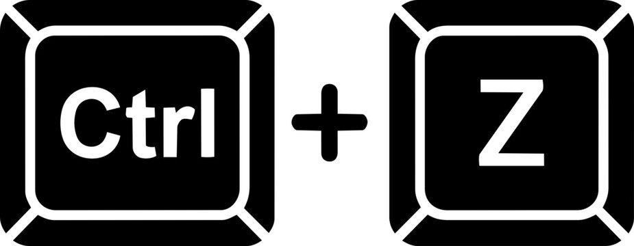 Ctrl Z Undo Shortcut Key Graphic Illustration