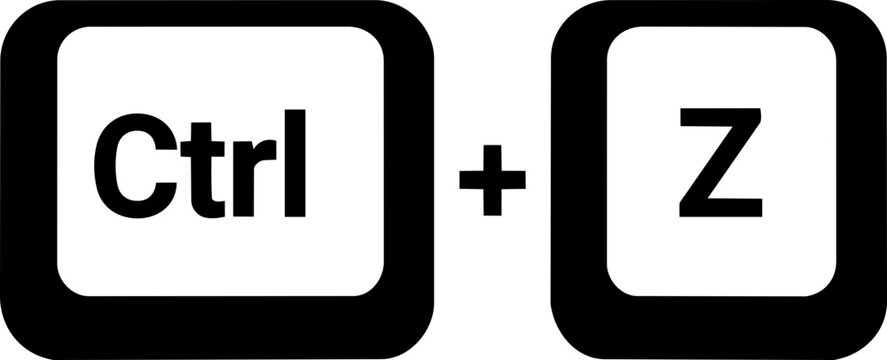 Ctrl Z Undo Shortcut Key Graphic Illustration
