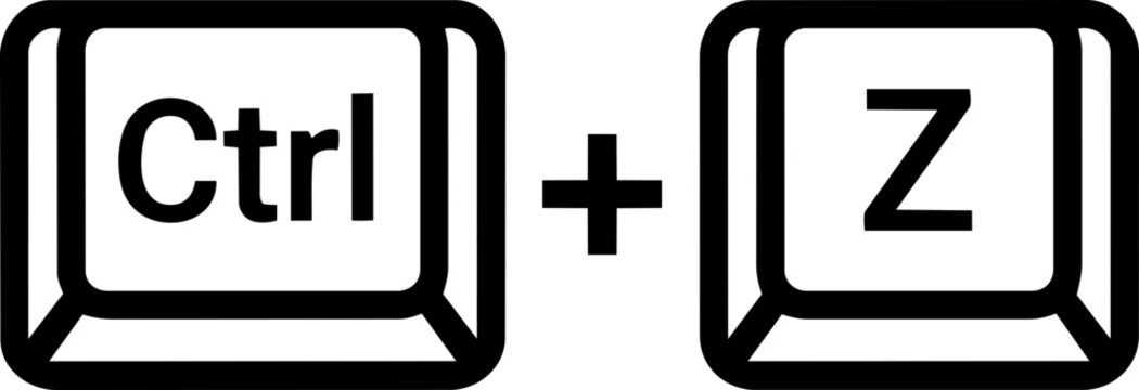 Ctrl Z Undo Shortcut Key Graphic Illustration