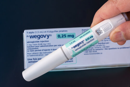 Wegovy semaglutide injection pen 0.25 mg with packaging