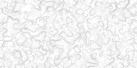 Gray abstract topographic map contour lines on white background_2 © MD.HUZZATULLAHISLAM