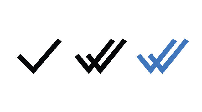 Multiple checkmark icons displayed in a clean digital graphic illustration showing status and task completion