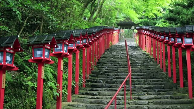 貴船神社　参道