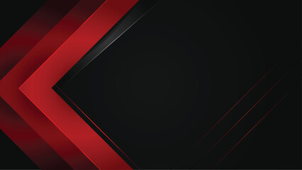 Premium Black and Red Geometric Abstract Wallpaper with Sharp Shapes - Vector Design © Salman Khan