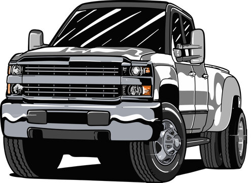 vector illustration of a truck