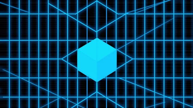 先端量子科学における単一原子の捕捉と光格子ロックプロセス背景ビデオ