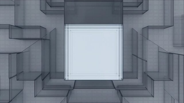 汎用人工知能システムにおけるクリスタルガラス製ロジック回路の結合プロセス背景ビデオ