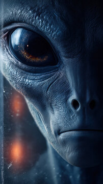 Grey Alien in Military Containment Cell Under Classified Observation