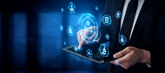 Loan icons represent debt, repayment, and financial planning. Loan supports banking, loan connects credit with payment systems, and loan helps manage interest effectively. Entice © InfiniteFlow