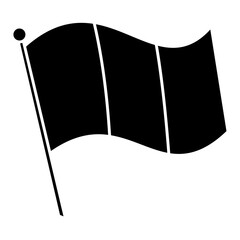 Black Silhouette Corner Flag Symbol © Wira