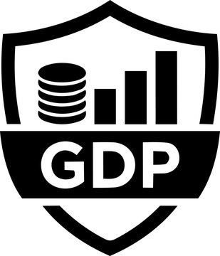 Global GDP Growth Economic Chart Icon