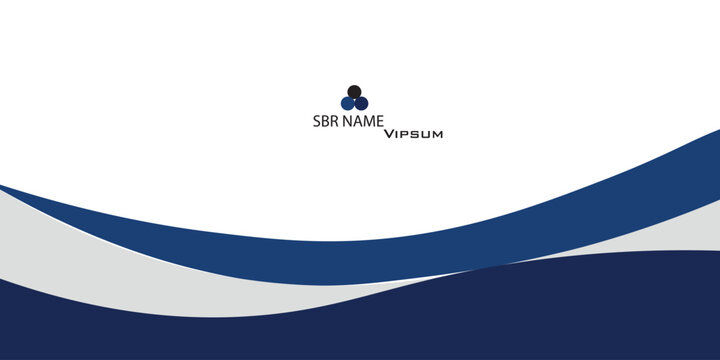 Elegan gradien biru kartu nama template kurva desain penutup dekorasi