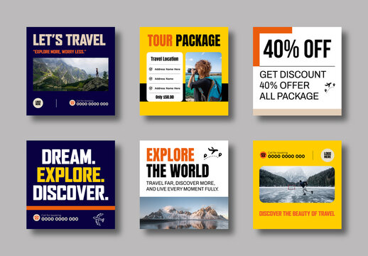 Travel Agency  Post Template Set Layout