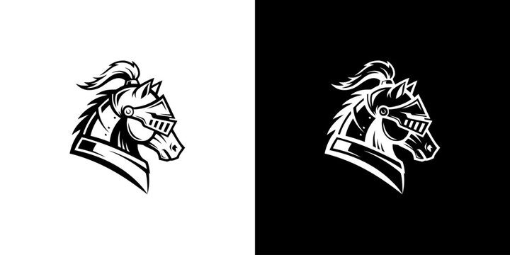 Horse Head in Armor - A Symbol of Strength and Nobility.