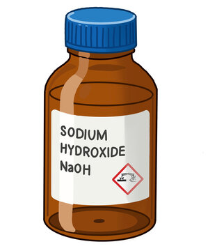     Sodium Hydroxide Chemical Bottle