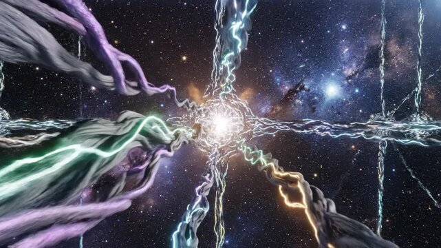Cosmic energy nexus, galactic phenomenon
