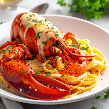 Creamy Gourmet Lobster Pasta Dish