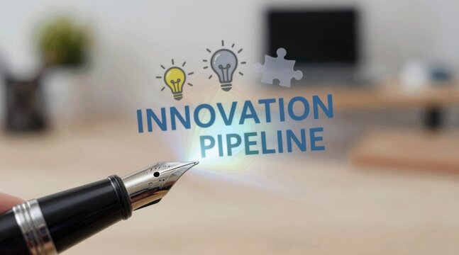 Content creator hand writing on notebook with digital content strategy hologram, creative social media marketing planning concept and online business editorial innovation in home office.