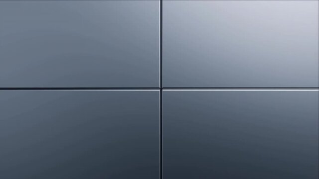 コアシステムの統合と堅牢な保護を表現するメタリックパズルの同化背景ビデオ