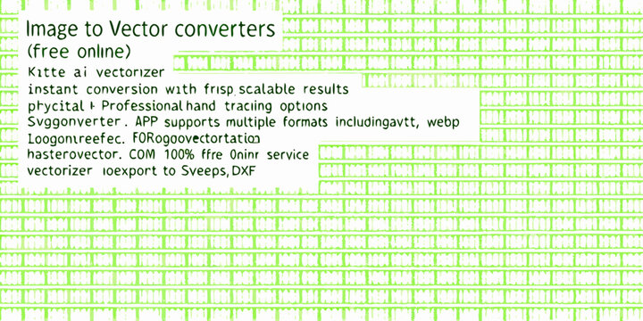 image to vector converters text on green matrix background