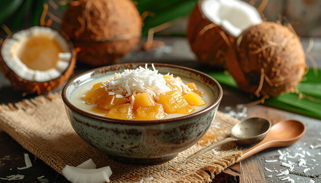 Traditional Coconut Rice Dessert