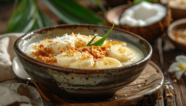 Traditional Sweet Banana Coconut Dessert