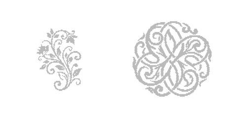 Vintage floral ornaments and circular filigree patterns, elegant grey damask scrollwork vectors, decorative botanical swirl elements for wedding stationery © riponhossain