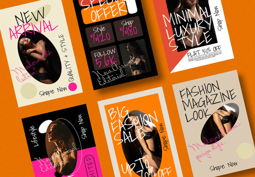 Fashion Social Media Story Template Set